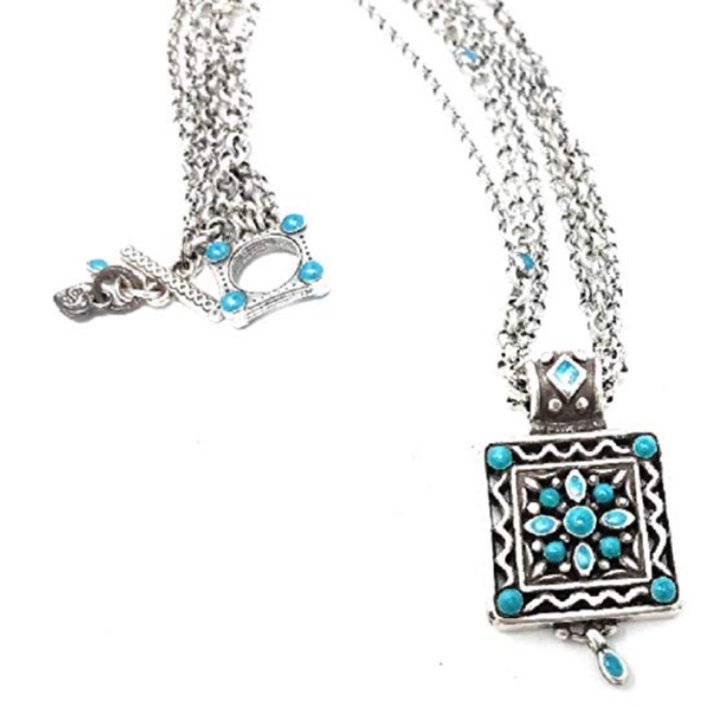 Brighton Lucia Nepal Turquoise Bead Blue Necklace